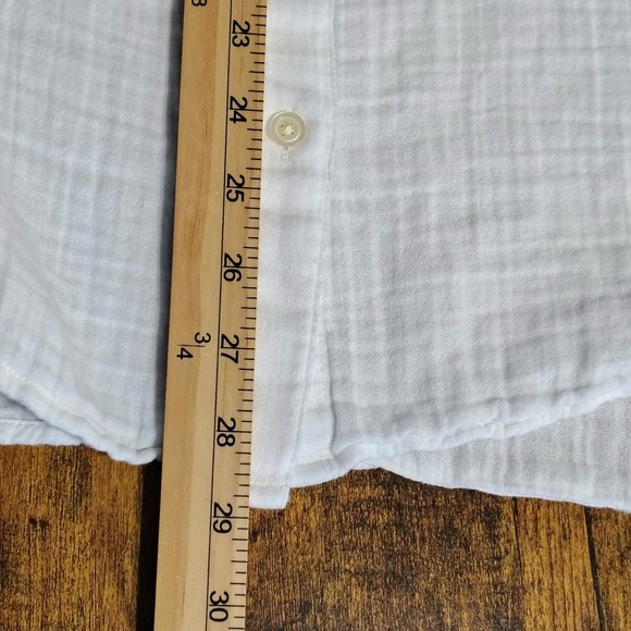 GAP Womens The‎ Big Shirt White Gauze Long Sleeve Button Down Top Medium M - Picture 13 of 13